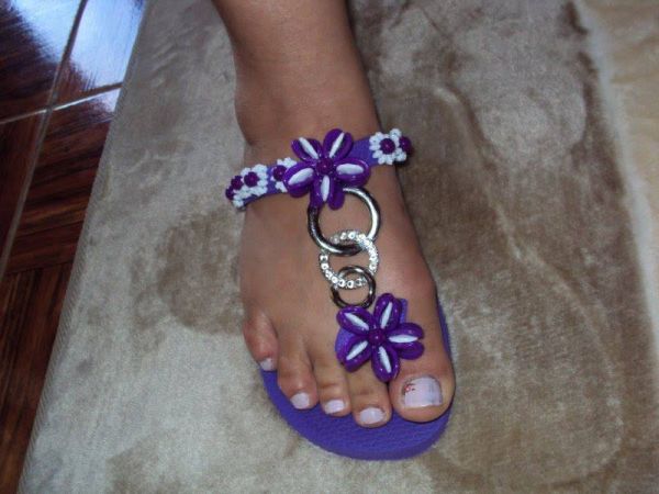 Chinelos Havaianas com Miçangas Cod: 00005