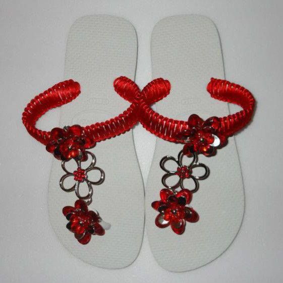 Chinelos Havaianas com Miçangas Cod: 00008