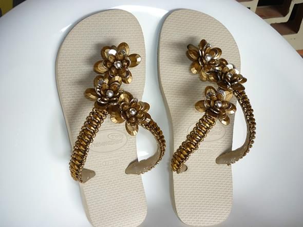 Chinelos Havaianas com Miçangas Cod: 000020