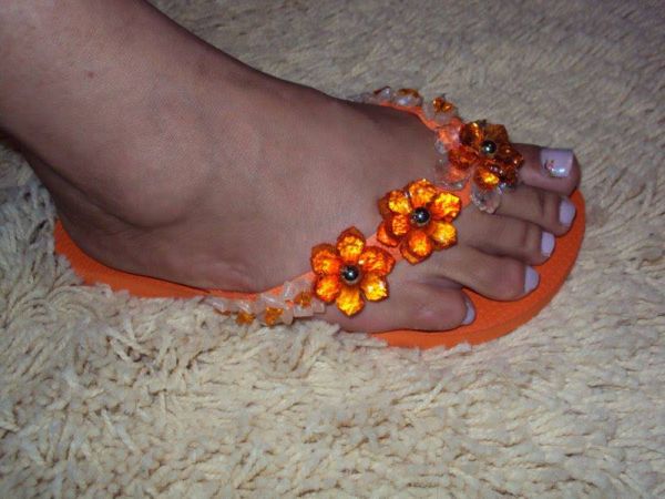 Chinelos Havaianas com Miçangas Cod: 00004