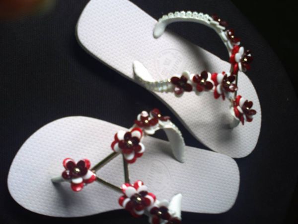 Chinelos Havaianas com Miçangas Cod: 000012